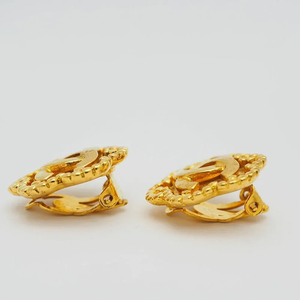 CHANEL Authentic Gold Earrings - Picture 2 of 9